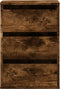 vidaXL - Ladekast - 40x41x58 - cm - bewerkt - hout - gerookt - eikenkleurig