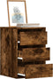 vidaXL - Ladekast - 40x41x58 - cm - bewerkt - hout - gerookt - eikenkleurig