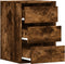 vidaXL - Ladekast - 40x41x58 - cm - bewerkt - hout - gerookt - eikenkleurig