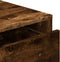 vidaXL - Ladekast - 40x41x58 - cm - bewerkt - hout - gerookt - eikenkleurig