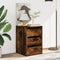 vidaXL - Ladekast - 40x41x58 - cm - bewerkt - hout - gerookt - eikenkleurig