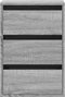 vidaXL - Ladekast - 40x41x58 - cm - bewerkt - hout - grijs - sonoma - eikenkleurig
