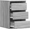 vidaXL - Ladekast - 40x41x58 - cm - bewerkt - hout - grijs - sonoma - eikenkleurig
