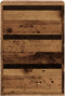 vidaXL - Ladekast - 40x41x58 - cm - bewerkt - hout - oud - houtkleurig