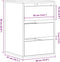 vidaXL - Ladekast - 40x41x58 - cm - bewerkt - hout - oud - houtkleurig