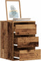 vidaXL - Ladekast - 40x41x58 - cm - bewerkt - hout - oud - houtkleurig