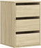 vidaXL - Ladekast - 40x41x58 - cm - bewerkt - hout - sonoma - eikenkleurig