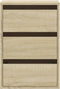 vidaXL - Ladekast - 40x41x58 - cm - bewerkt - hout - sonoma - eikenkleurig