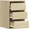 vidaXL - Ladekast - 40x41x58 - cm - bewerkt - hout - sonoma - eikenkleurig