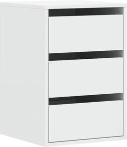 vidaXL - Ladekast - 40x41x58 - cm - bewerkt - hout - wit