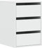 vidaXL - Ladekast - 40x41x58 - cm - bewerkt - hout - wit