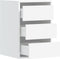 vidaXL - Ladekast - 40x41x58 - cm - bewerkt - hout - wit