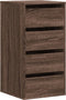 vidaXL - Ladekast - 40x41x76 - cm - bewerkt - hout - bruin - eikenkleurig