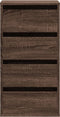 vidaXL - Ladekast - 40x41x76 - cm - bewerkt - hout - bruin - eikenkleurig
