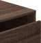 vidaXL - Ladekast - 40x41x76 - cm - bewerkt - hout - bruin - eikenkleurig