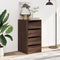 vidaXL - Ladekast - 40x41x76 - cm - bewerkt - hout - bruin - eikenkleurig
