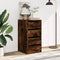 vidaXL - Ladekast - 40x41x76 - cm - bewerkt - hout - gerookt - eikenkleurig