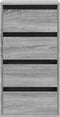 vidaXL - Ladekast - 40x41x76 - cm - bewerkt - hout - grijs - sonoma - eikenkleurig