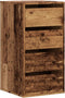 vidaXL - Ladekast - 40x41x76 - cm - bewerkt - hout - oud - houtkleurig