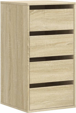 vidaXL - Ladekast - 40x41x76 - cm - bewerkt - hout - sonoma - eikenkleurig