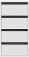vidaXL - Ladekast - 40x41x76 - cm - bewerkt - hout - wit