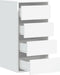 vidaXL - Ladekast - 40x41x76 - cm - bewerkt - hout - wit