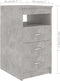 vidaXL - Ladekast - 40x50x76 - cm - bewerkt - hout - betongrijs