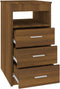 vidaXL - Ladekast - 40x50x76 - cm - bewerkt - hout - bruin - eikenkleur