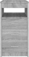 vidaXL - Ladekast - 40x50x76 - cm - bewerkt - hout - grijs - sonoma - eikenkleurig