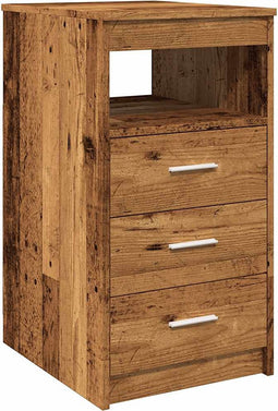 vidaXL - Ladekast - 40x50x76 - cm - bewerkt - hout - oud - houtkleurig