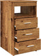 vidaXL - Ladekast - 40x50x76 - cm - bewerkt - hout - oud - houtkleurig