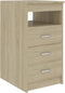 vidaXL - Ladekast - 40x50x76 - cm - bewerkt - hout - sonoma - eikenkleurig
