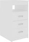 vidaXL - Ladekast - 40x50x76 - cm - bewerkt - hout - wit