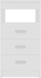 vidaXL - Ladekast - 40x50x76 - cm - bewerkt - hout - wit