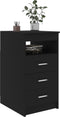 vidaXL - Ladekast - 40x50x76 - cm - bewerkt - hout - zwart