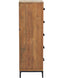 vidaXL - Ladekast - 42x35x110 - cm - massief - grenenhout