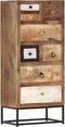 vidaXL - Ladekast - 45x30x105 - cm - massief - gerecycled - hout
