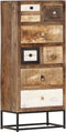 vidaXL - Ladekast - 45x30x105 - cm - massief - gerecycled - hout