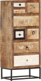 vidaXL - Ladekast - 45x30x105 - cm - massief - gerecycled - hout