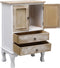 vidaXL - Ladekast - 50x30x80 - cm - hout - wit