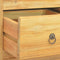 vidaXL - Ladekast - 55x30x90 - cm - massief - teakhout