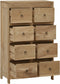 vidaXL - Ladekast - 55x30x90 - cm - massief - teakhout