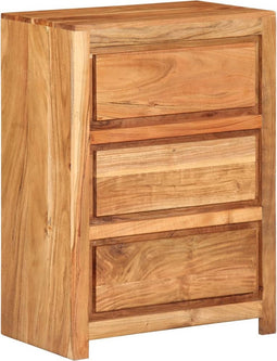 vidaXL - Ladekast - 55x33x75 - cm - massief - acaciahout