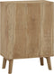 vidaXL - Ladekast - 56x30x80 - cm - massief - teakhout