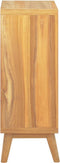vidaXL - Ladekast - 56x30x80 - cm - massief - teakhout