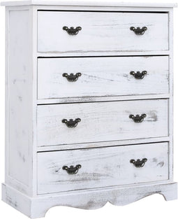 vidaXL - Ladekast - 60x30x75 - cm - hout - wit