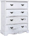 vidaXL - Ladekast - 60x30x75 - cm - hout - wit