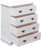 vidaXL - Ladekast - 60x30x75 - cm - hout - wit