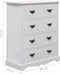 vidaXL - Ladekast - 60x30x75 - cm - hout - wit