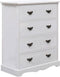 vidaXL - Ladekast - 60x30x75 - cm - hout - wit